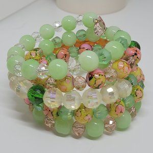 5 Row Memory Wire Wrap Bracelet